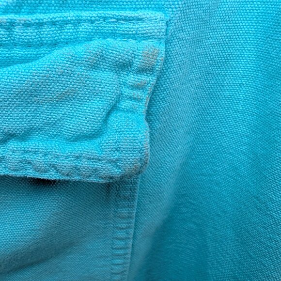 Sea Breeze Womens Cargo Joggers Small Drawstring Pants Aqua USA made - Picture 6 of 9